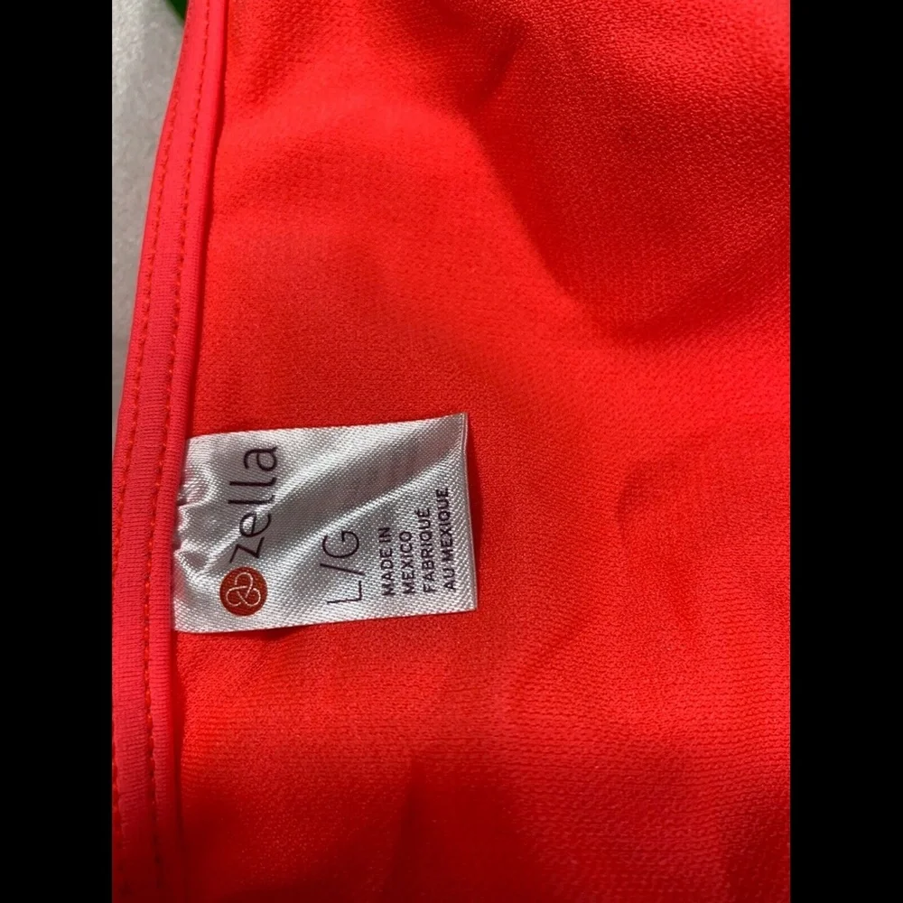 NWT Zella Hipster‎ Bikini Bottoms Neon Coral Samba